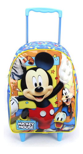 Mochila De Rodinha Escolar Mickey Mouse Disney Xeryus 10500
