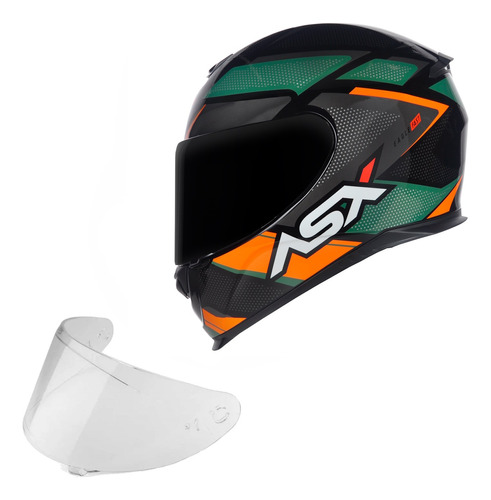 Capacete Asx Eagle + Viseira Fume Combo Capacete De Moto