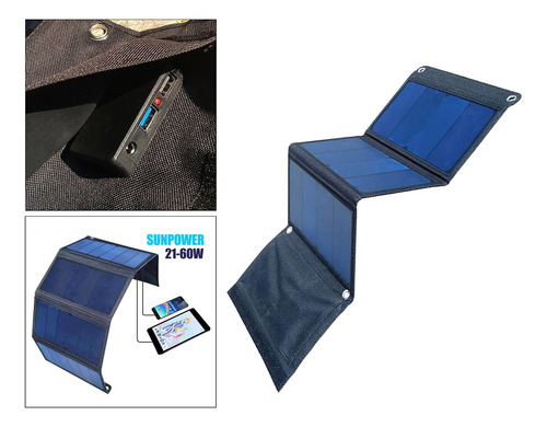 Imagen 5 de 12 de Batería De Carga Solar Plegable De Bricolaje De Celda 21w