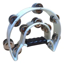 Comprar Panderetas Media Luna Doble 10 Chapas Blanco California