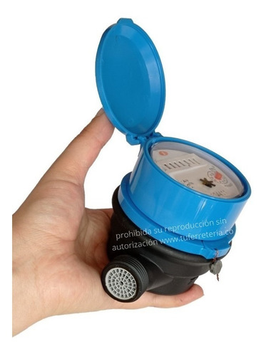 Imagen 2 de 4 de Contador Agua Chorro Unico 1/2 Plastico