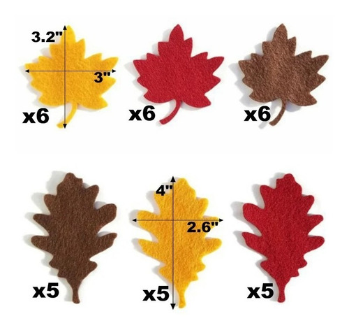 Hojas Secas Otoño Sauce Manualidades Castañas Bellotas 20 Pz