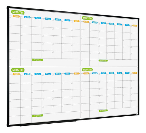 Jiloffice Calendario Magnético De Borrado En Seco, Pizarra