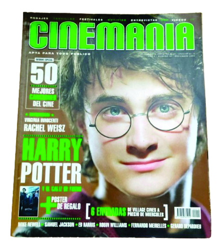 Revista Cinemania Nro 19 Harry Potter Con Poster!