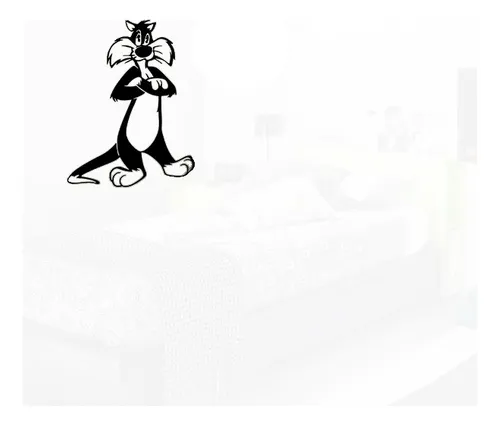 Vinilos Adhesivos Sticker Pared De Gato Silvestre 58x72cms