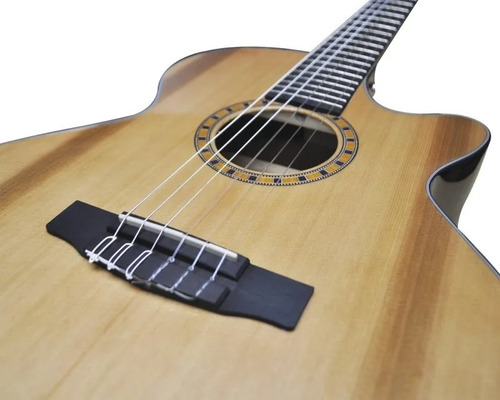 Promocion Guitarra Electroclasica Cort Natural Eq-fishman