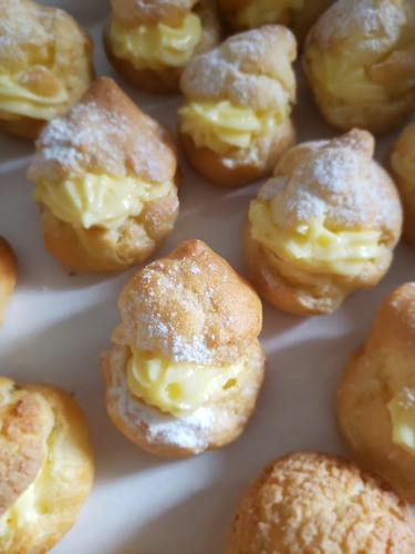 Profiteroles. Masa Bomba, Eclairs, Mesadulce 24 Unidades