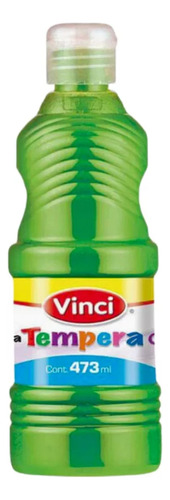 Pintura Tempera Vinci Fluorecente Lavable 473ml 4 Piezas