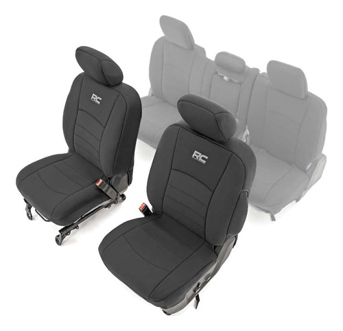 Fundas De Asiento Delantero De Neopreno Rough Country Para 1