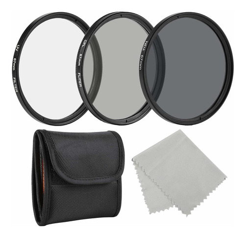 Kit Filtro Fotografia Profesional 2.638 in Uv Cpl Neutra