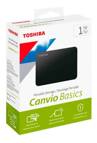 Disco Duro Externo Toshiba 1tb Canvio Basics 3.0 