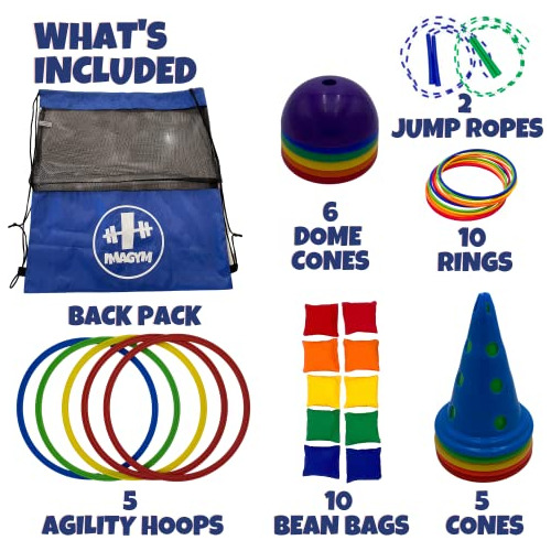 Obstacle Course Niños Ninja Warrior Ring Toss Bean Bag...