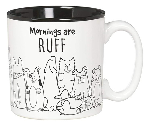 Burton And Burton Mornings Are Ruff Ceramic Coffee Mug 13 Ou