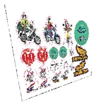 Comprar Plancha A4 Calcos Etiquetas Honda Super Cub Econo Power C90