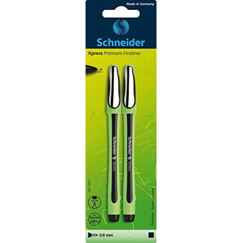 79001, Fineliner Xpress, 0.8, Pack Of 2, Black