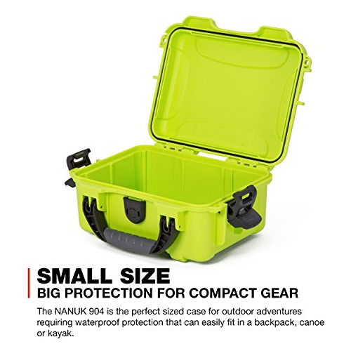 Funda Rígida Impermeable Nanuk 904 Vacía, Color Verde