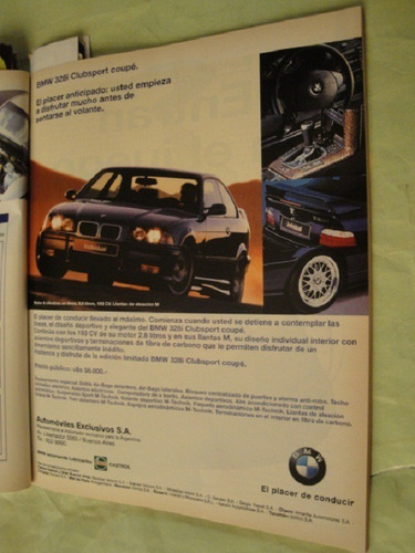 Publicidad Bmw 328 I Club Sport Coupe Año 1998