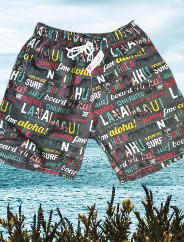 Bermudas Shores Playeros Para Niños. Talla Desde La 2 A La 8