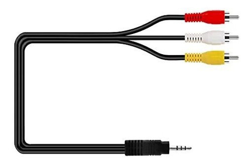 Cable Av  in Rca Para Videocamara  ft Adaptador Audio Tv