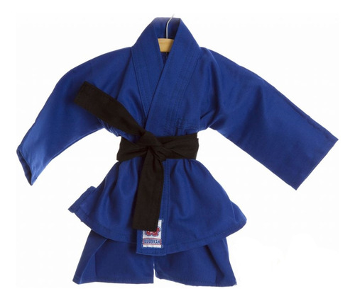 Kimono Kimoninho Azul Judô Jiu Jitsu Bebê Menino