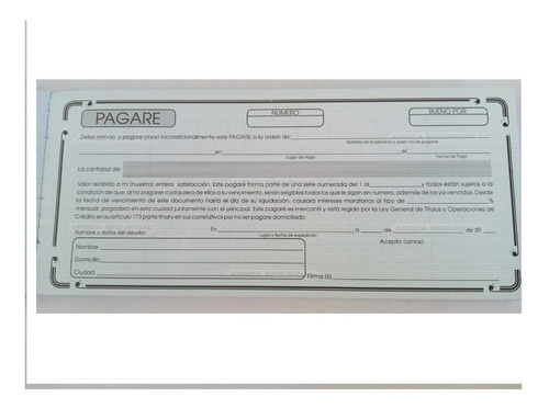 20 Blocks De Pagare Mercantil Con 80 Hojas