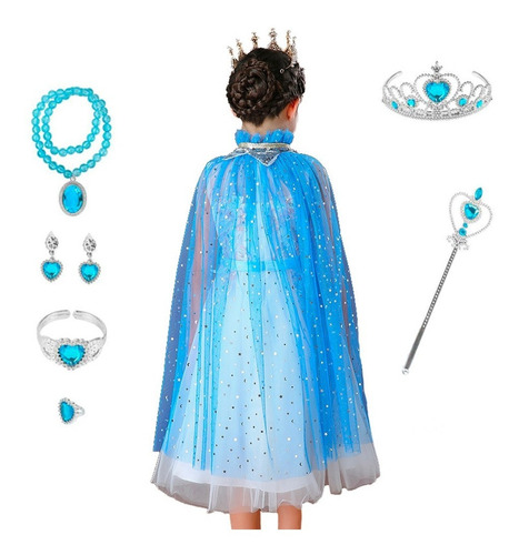 Vestido De Disfraz Princesa Frozen Para Niña Fiesta Cosplay