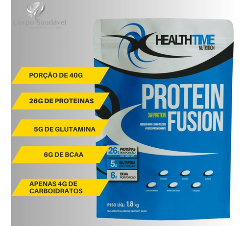 Kit Whey Protein Fusion 3w - 4x1,8kg (7.2kg) + Brinde