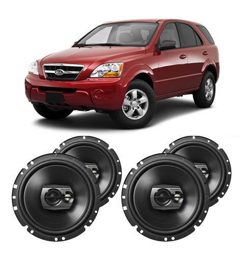 Falante Kia Sorento 2004 A 2009 200w Rms Automotivo Kit