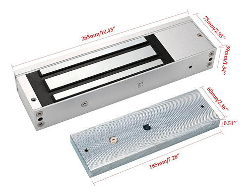 Soporte Z Y L Para Cerraduras Electromagnéticas 500kg