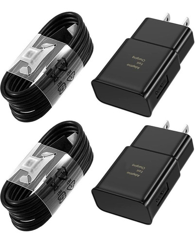 Cargador Rápido Adaptativo Con Cable De Carga Usb Tipo C 6