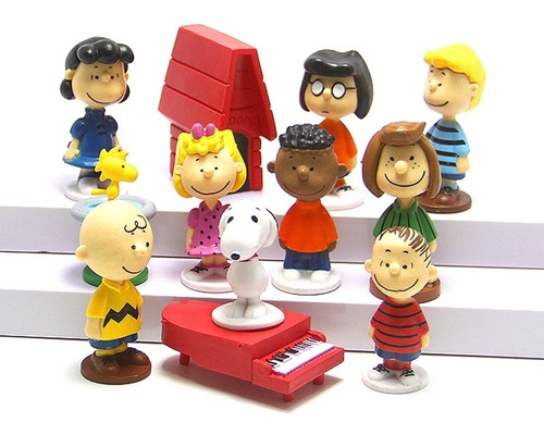 Snoopy Peanuts Woodslock Colección Por 12 Figuras