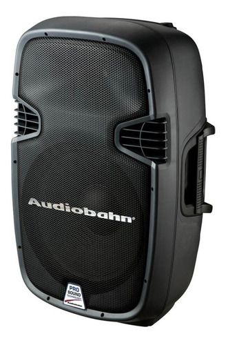 Bocina Audiobahn ACS-8ABFM portátil con bluetooth negra 100V/240V
