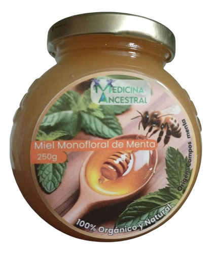 Miel Monofloral Menta 250mg - Medicina Ancestral