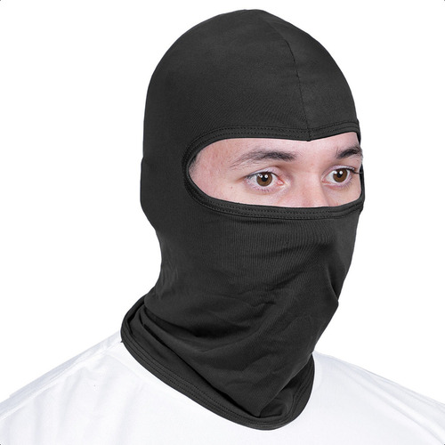 Kit 10 Balaclava Proteção Solar Uv50+ Touca Ninja Motoqueiro Preto Único