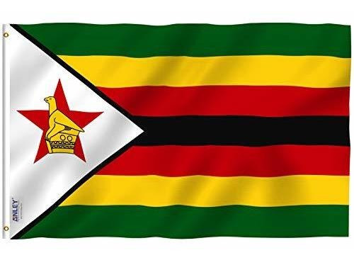 Anley Fly Breeze Bandera De Zimbabue De 3 X 5 Pies, Color Vi