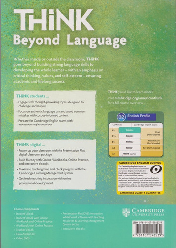 American Think Students Book 4 B2 Engluish Profile Cambridge