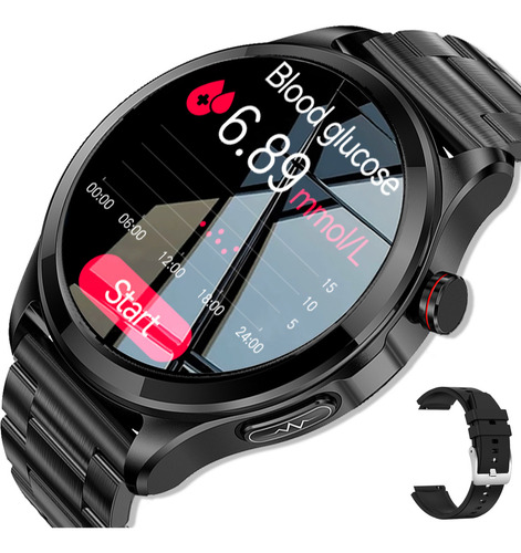 Reloj Inteligente Hombres Glucosa Ecg+ppg Llamada