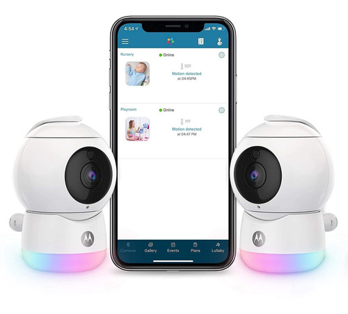 Peekaboo Twin Cameras Wifi 1080p Video Baby Monitor  Lu...