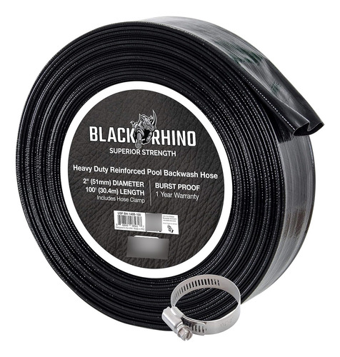 Black Rhino - Manguera De Retrolavado Para Piscina De 2 PuLG