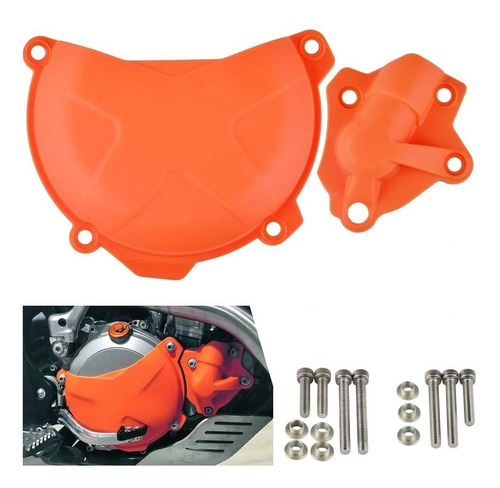 Kit Protetor Tampa Embreagem E Bomba Dagua Ktm 350xcf 250 Xc