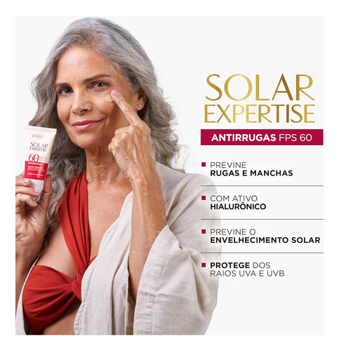 Protetor Facial Loréal Expertise Antirrugas Sem Cor Fps 60