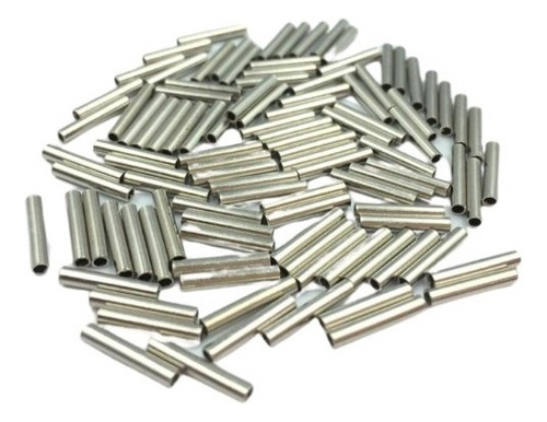 Kit 300 Pçs Luva Anilha Para Encastoar Cabo De Aço 2,8mm