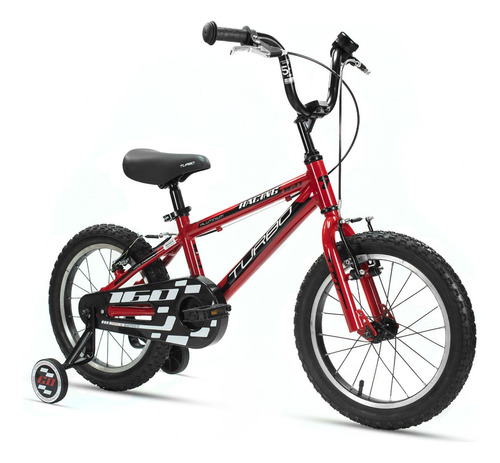 Bicicleta Infantil R16 Racing Para Niño De Aluminio Turbo Color Rojo Tamaño del cuadro S
