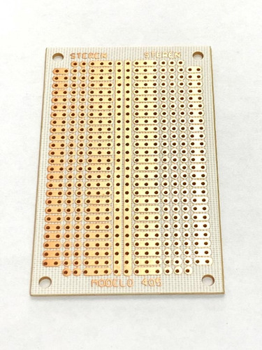 Paquete Con 3 Placas Fenólica Perforada De 7,5 Cm X 4,5 Cm