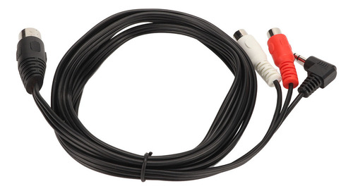 Para Cable Din De 5 Pines Macho A 2 Conectores Rca Hembra Y