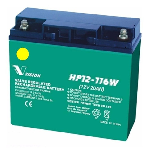 Batería Grupo Electrogeno Vision Hp12-116w 12v 20ah Ups