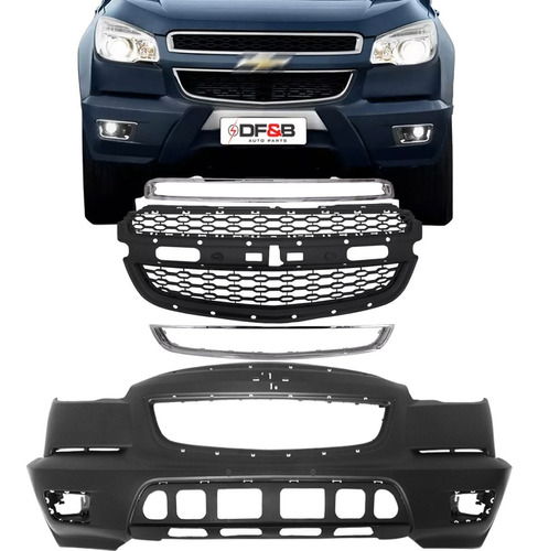 Kit Parachoque Dianteiro S10 Completo 2013 2014 15 16 Lt Ltz