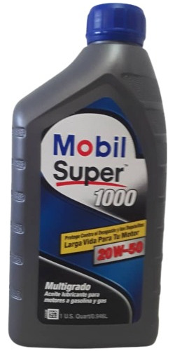 Aceite Mobil Super 1000 Mineral Sae 20w50 - Cambio De Aceite
