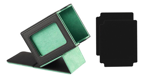 Card Deck Box Decks Case Display Para Más De Verde Negro