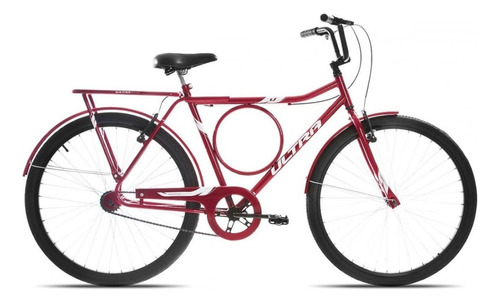 Bicicleta Monark Barra Circular Aro 26 Cor Vermelho